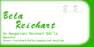 bela reichart business card